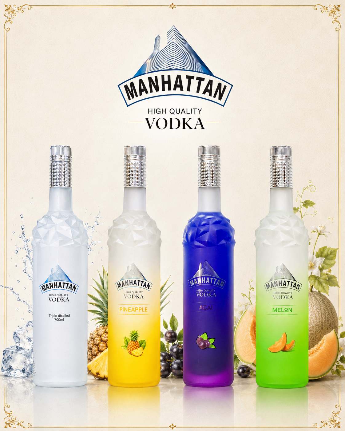Manhattan Vodka product range
